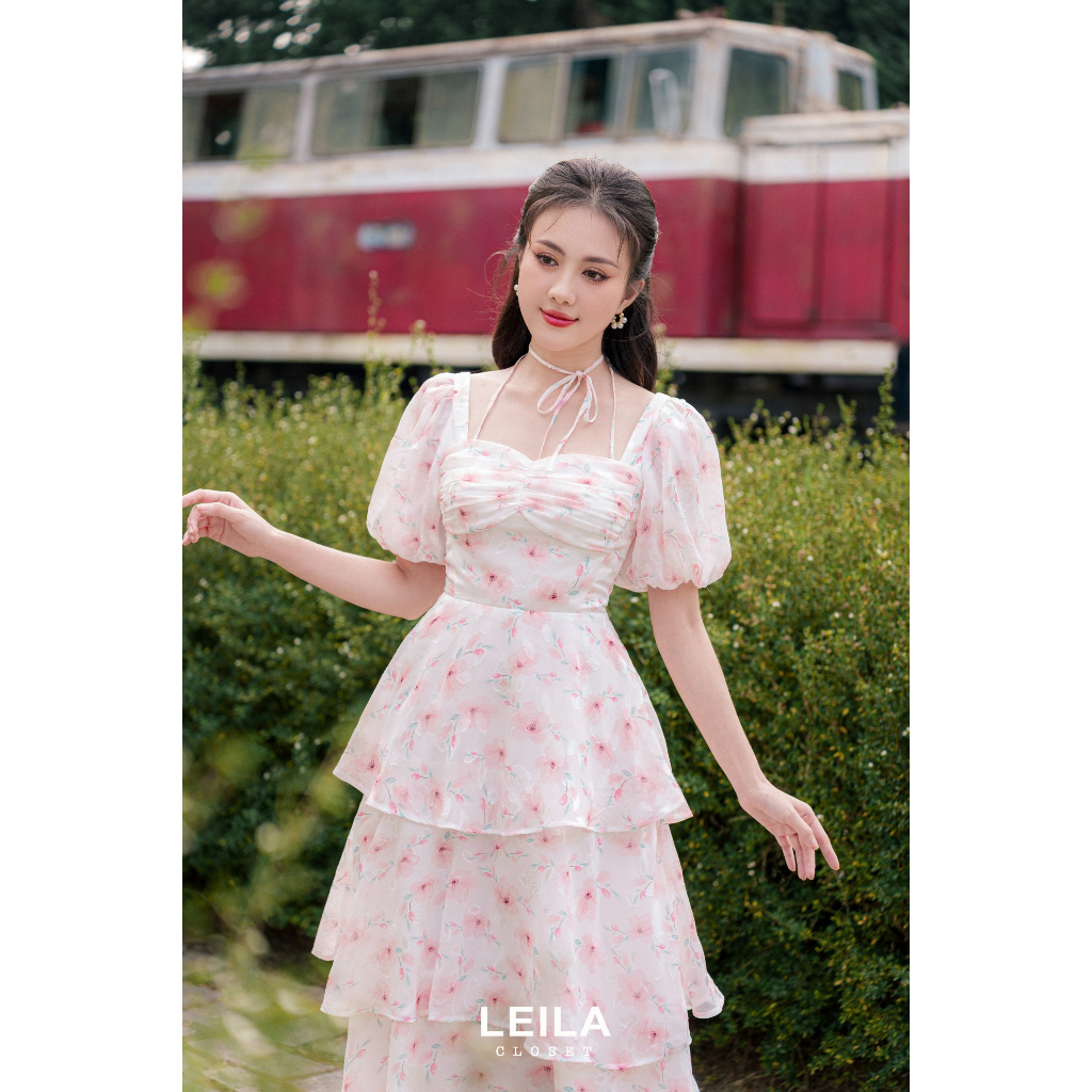 Orina Pink Dress - Leila clost