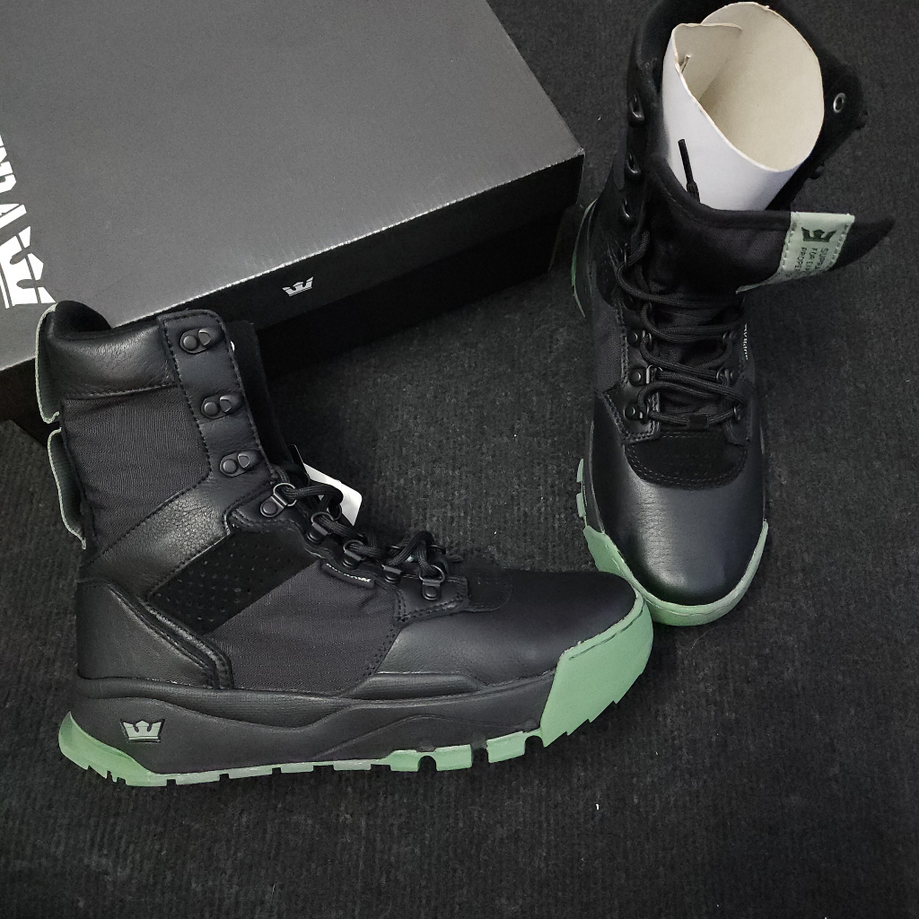 Giày Supra cổ cao nam xanh đen sneaker