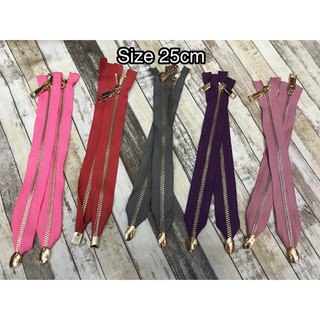 Dây kéo răng to 15-20-25-30-40cm phụ kiện túi xách