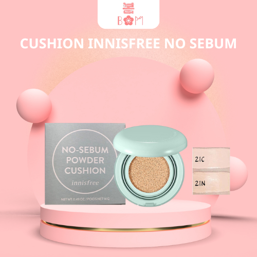 Phấn Nước Kiềm Dầu Innisfree No Sebum Powder Cushion SPF 29 PA++ 14 g