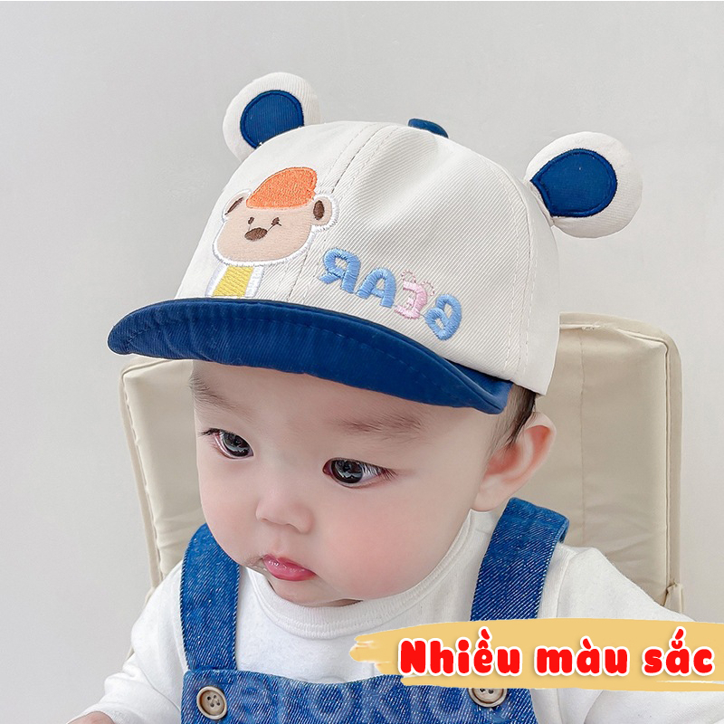 Mũ lưỡi trai cho bé trai & bé gái, nón lưỡi trai trẻ em phong cách Hàn Quốc họa tiết hoạt hình dễ thương cho bé