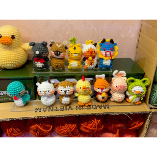 Amigurumi crochet set 12 con giáp móc len