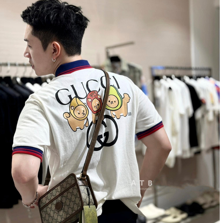 áo phông nam áo thun nam dolce max túi thêu Chất cotton 2 chiều g.c 2023 full box