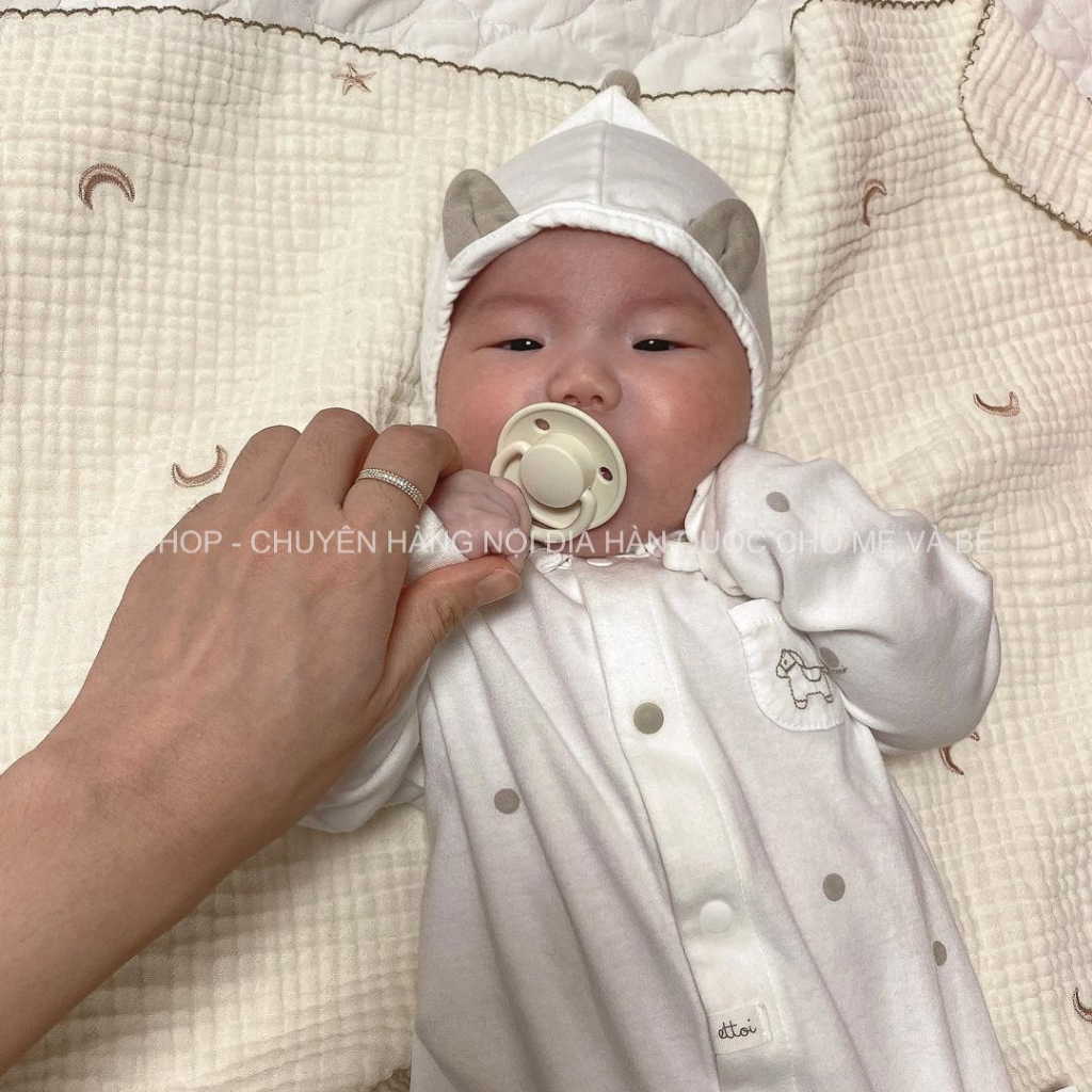 TI GIẢ BIBS DELUX SILICON CHO BÉ - BAO BÌ HÀN QUỐC