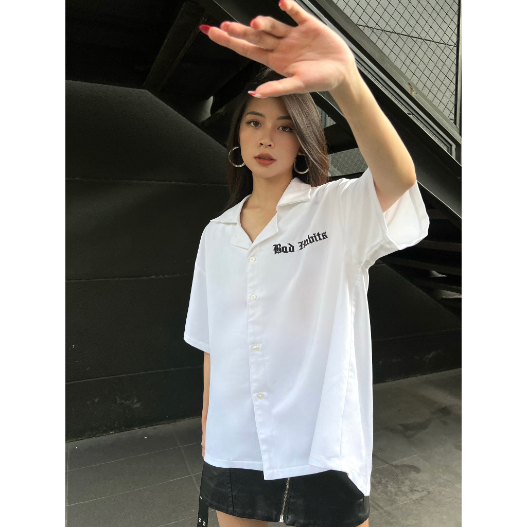 Áo Sơ Mi Unisex Bad Habits KING CARD Shirt - Local Brand Chính Hãng