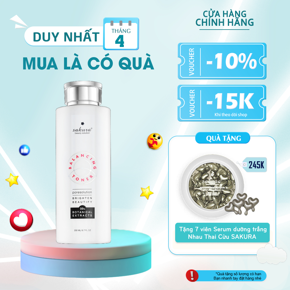 Nước cân bằng da Sakura Balancing Toner 200ml