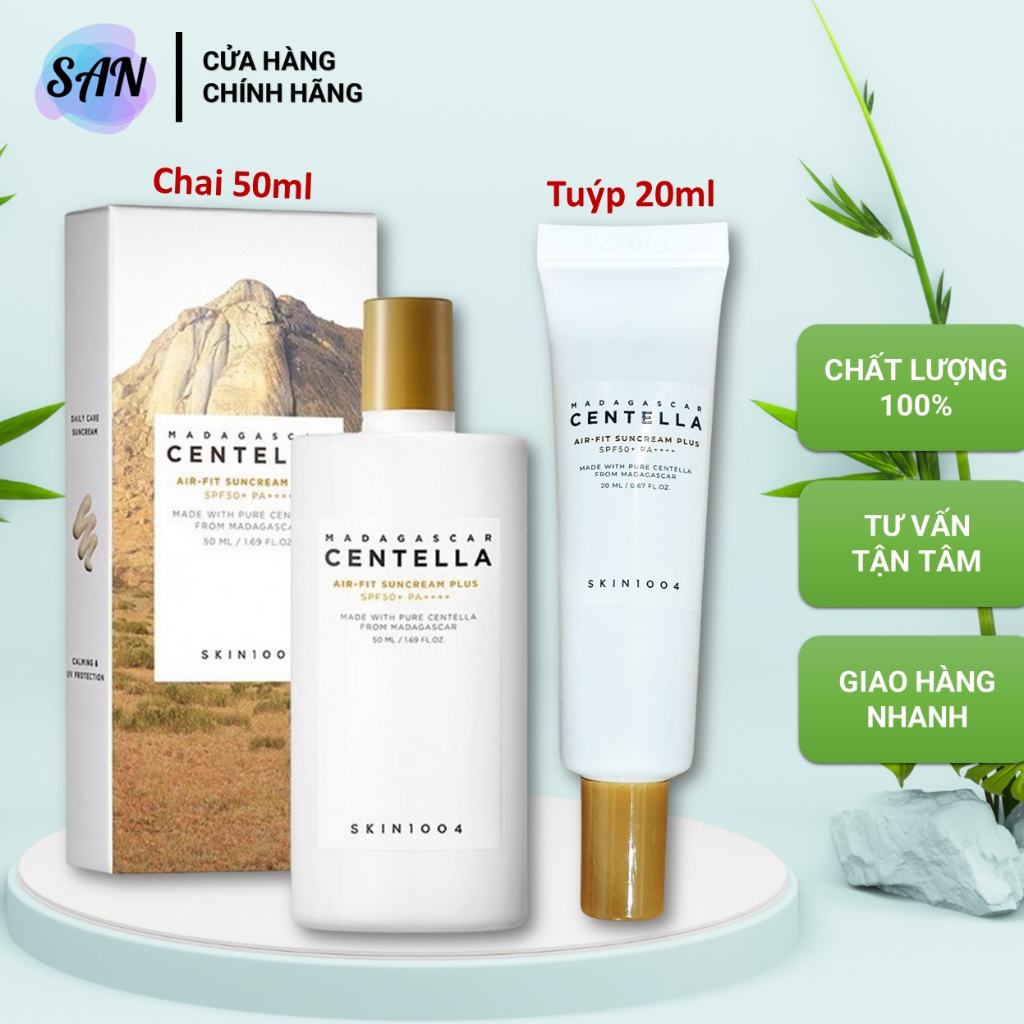 Kem Chống Nắng Skin1004 Madagascar Centella Air-fit Suncream Plus SPF50+ PA++++ (50ml/20ml)