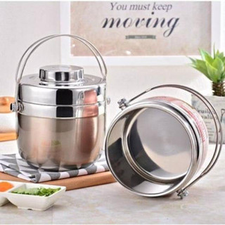 Hộp đựng cơm cặp lồng cà men đựng cơm canh hàn quốc chất liệu inox 304 cao cấp - hộp cơm dạng quả táo 1.3l và 1.5l