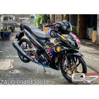 Tem rời exciter 150 - malaysia - candy cao cấp - tydecal6666