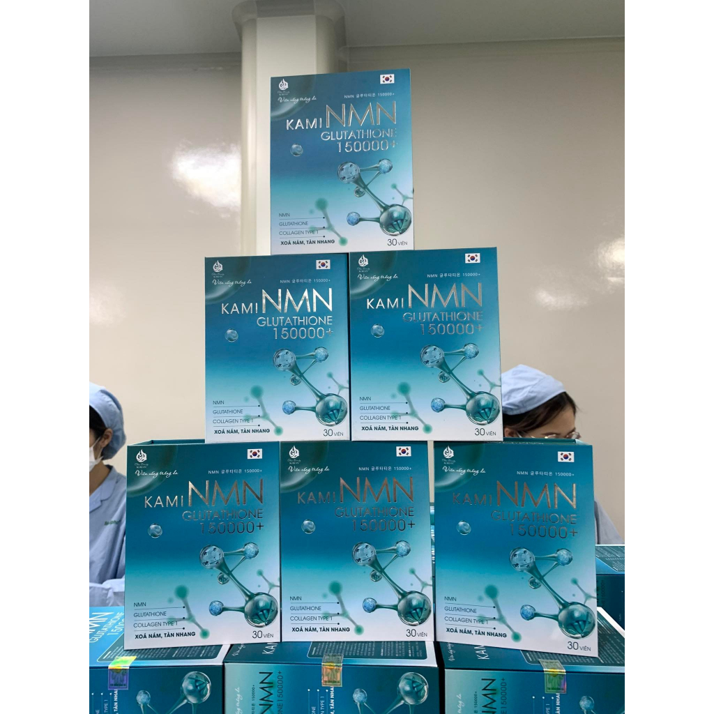 Viên uống trắng da KAMI NMN GLUTATHIONE 150000 chính hãng