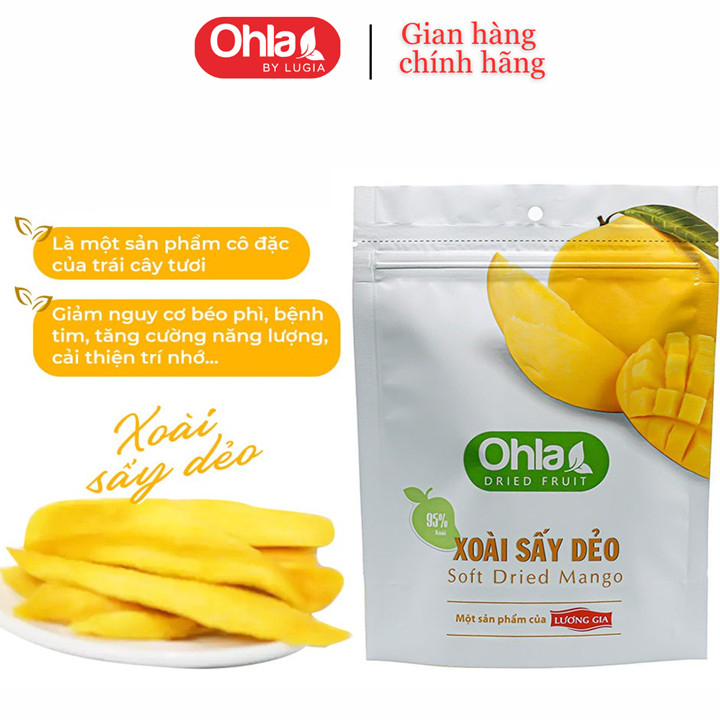 Xoài sấy dẻo Ohla 500gr (túi mới)