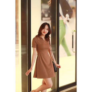 Váy body dáng xoè nhẹ nhàng đơn giản siêu tôn dáng