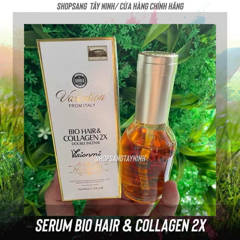 🌿Serum Siêu Dưỡng Ngăn Gãy Rụng Italy Valentino Bio Hair & Collagen 2X