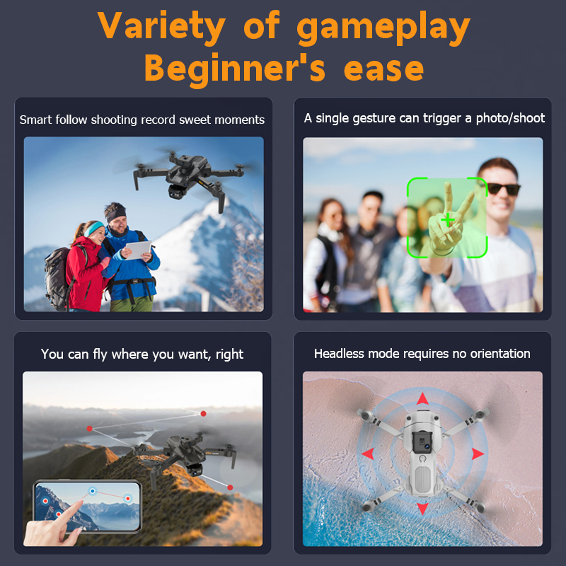 Dùng thử miễn phí trong 7 ngày máy bay không người lái Flycam giá rẻ Máy bay điều khiển 2 CAMERA 8K | BigBuy360 - bigbuy360.vn