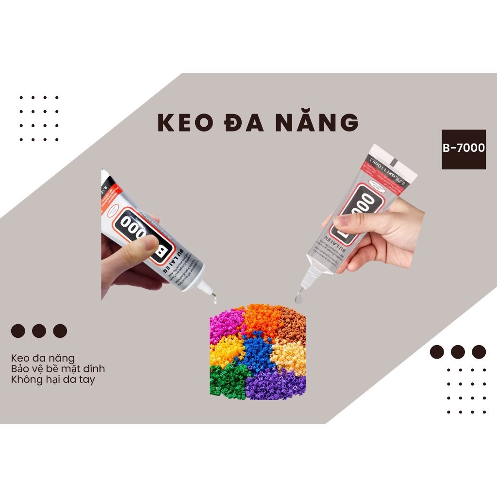 Keo B7000 ̣̣̣dán mô hình lắp ráp, kính, da, nhựa, kim loại, đá, giấy, gỗ, màn hình điện thoại di động