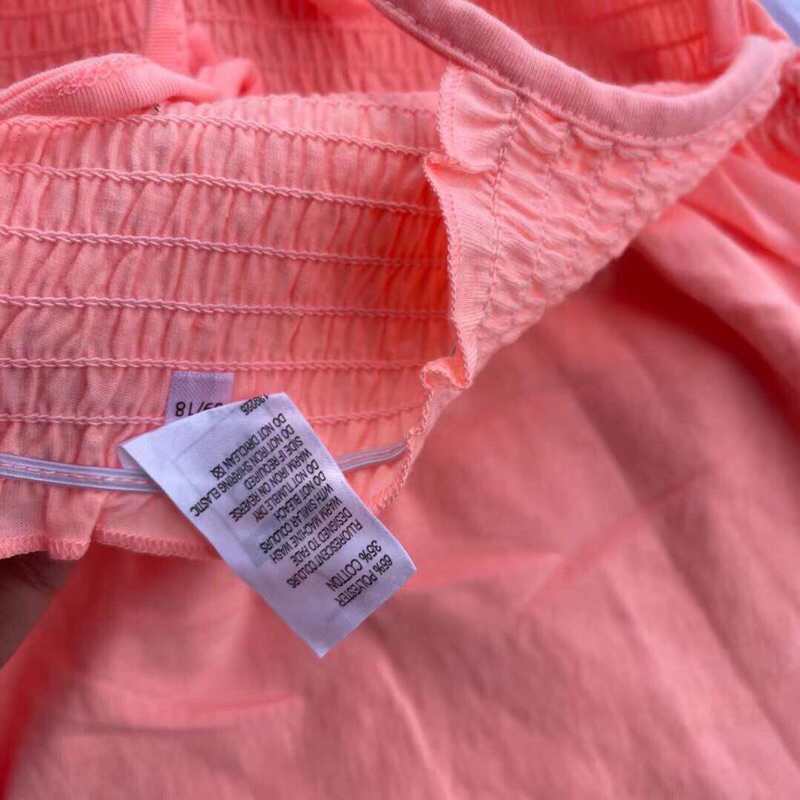 Áo cotton 2 dây cho bé gái hàng xuất dư xịn