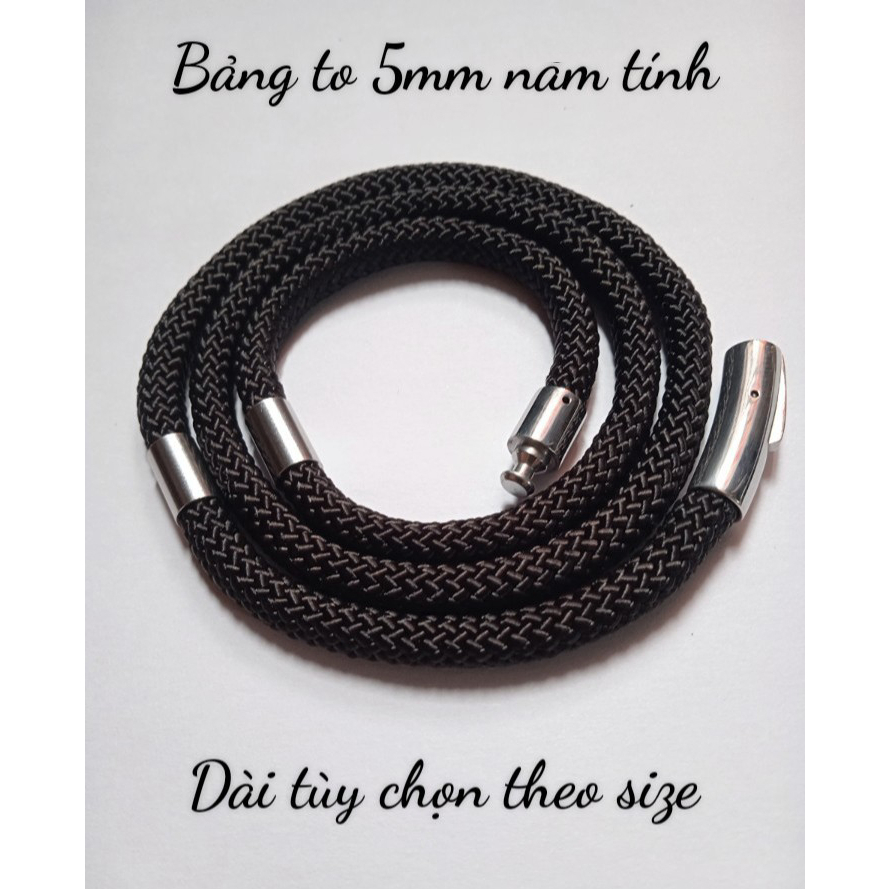Vòng cổ dây dù thái Unisex khóa Titan Không Rỉ dây Thái 3mmx45cm-50cm-55cm-60cm-vòng tay 3mm 17cm19cm20cm