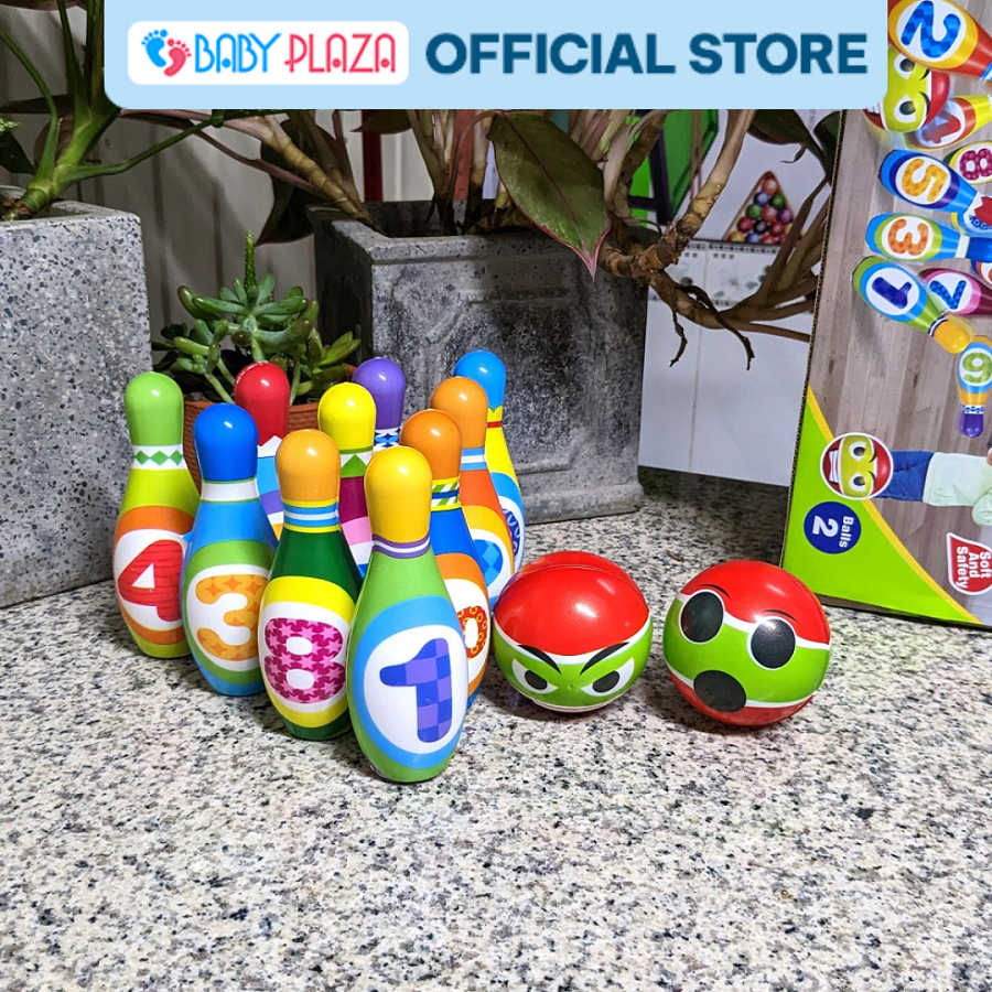 Bộ đồ chơi bowling set 10 chi tiết cho bé BABYPLAZA UL222502