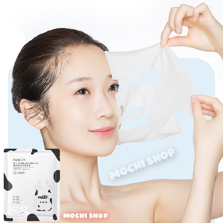 Mặt Nạ Sữa Bò Tươi Dưỡng Trắng Da Cấp Ẩm Ngừa Mụn Mask Giấy Đắp Mặt Nội Địa Trung MOCHI SHOP