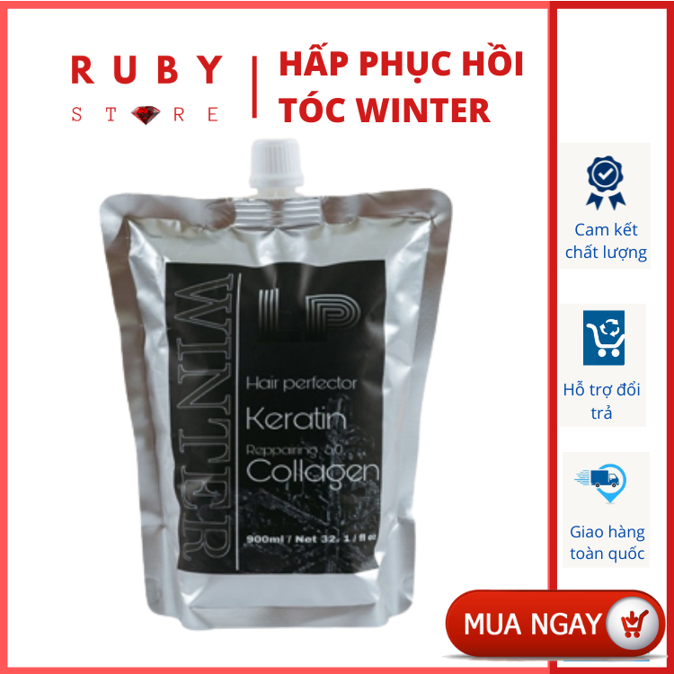 Hấp Ủ Phục Hồi Tóc Winter Collagen, Kem Ủ Tóc 900ml Hàng Chính Hãng | Ruby Store
