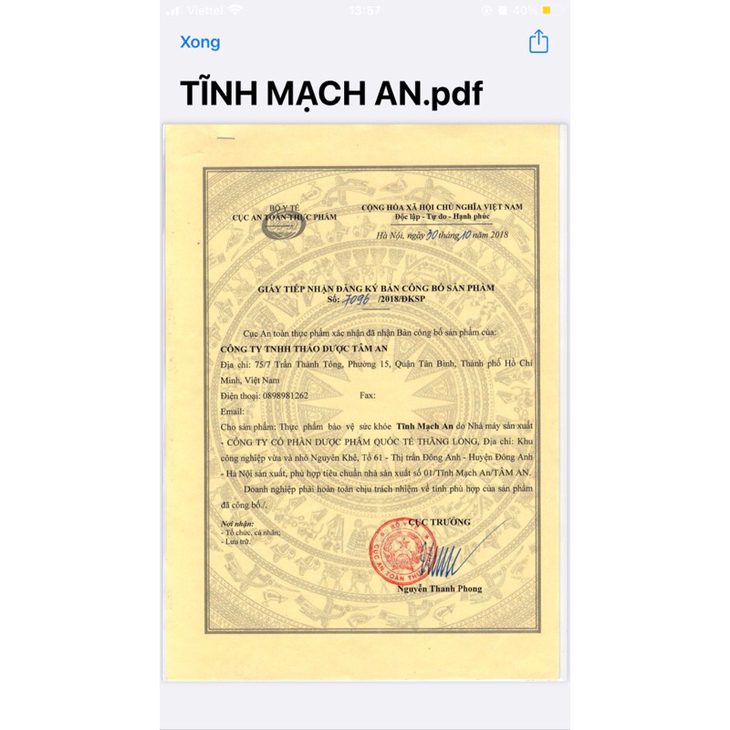 TĨNH MẠCH AN - HỖ TRỢ SUY GIẢM TĨNH MẠCH, TÁO BÓN,TRĨ hộp 30 viên