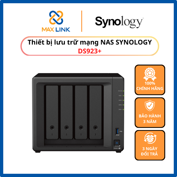 Thiết bị lưu trữ mạng NAS Synology DS923+ HÀNG CHÍNH HÃNG