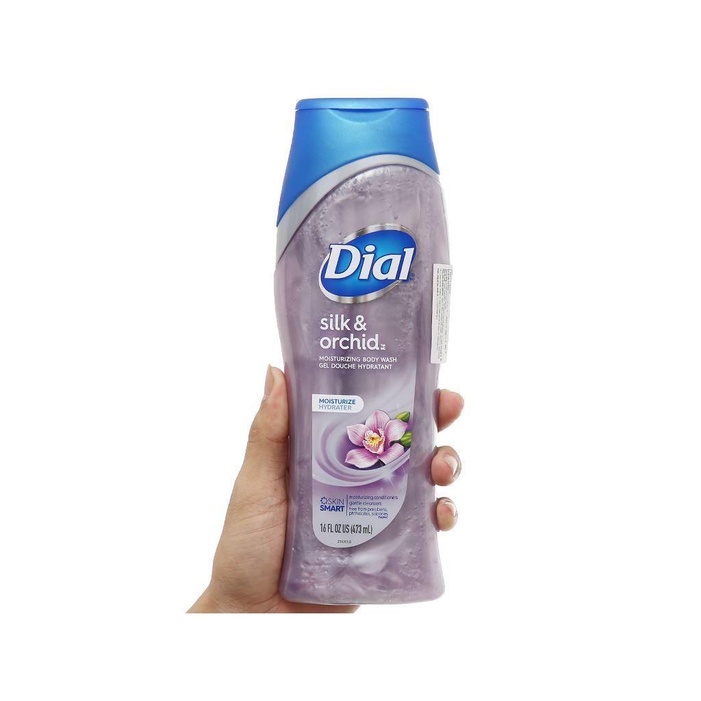 [CHÍNH HÃNG] Sữa tắm Dial Silk & Orchid dưỡng ẩm chai 473ml cao cấp Mỹ
