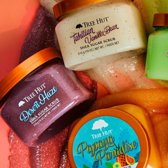 Tẩy tế bào chết cơ thể Tree Hut chính hãng Shea Sugar Scrub, tẩy da chết hạt đường thiên nhiên