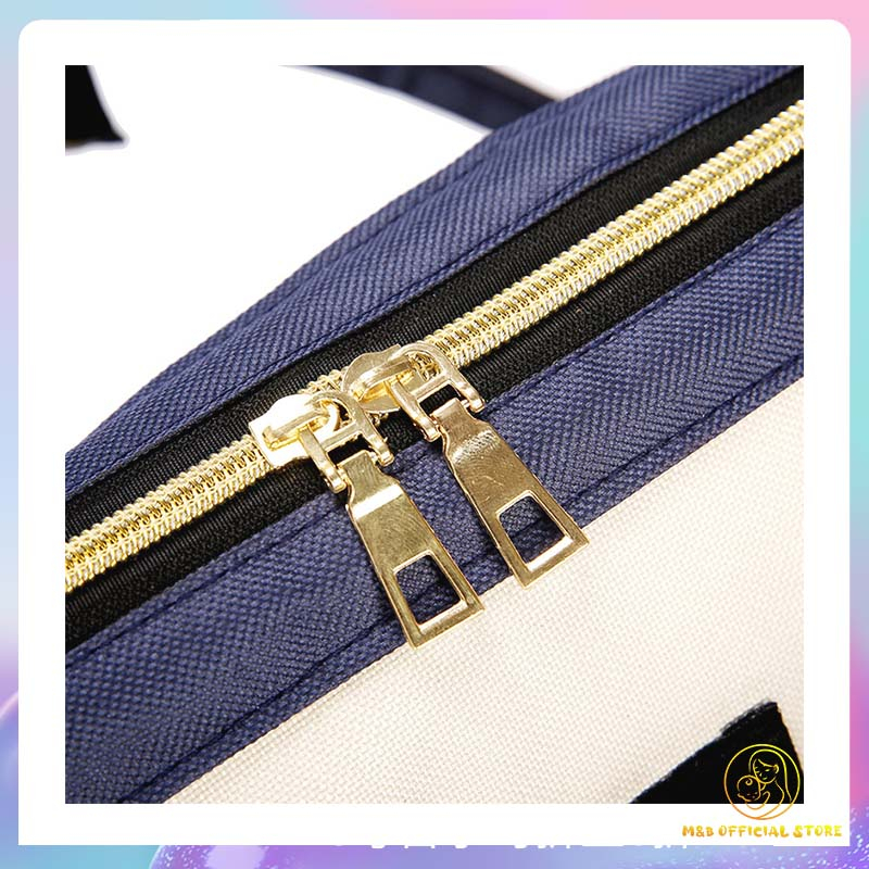 Nhiều màu tùy chọn Balo mẹ 2 trong 1 đa năng có nôi gấp và usb Balo bình sữa