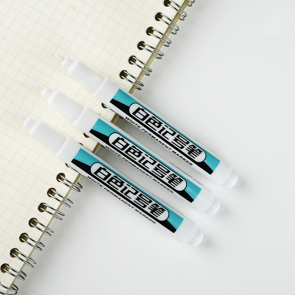 Bút Lông Dầu Trắng Không Xóa Được Bút Viết Đánh Dấu Hàng Hóa Màu Trắng QueenLee Store