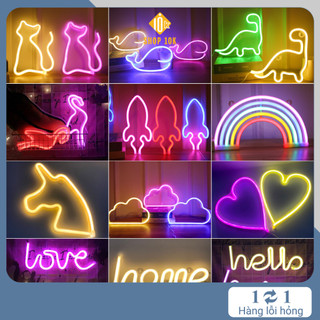 Đèn trang trí hình chữ Love, chữ Home, hình tim, hình ngựa Unicor với ánh sáng lung linh