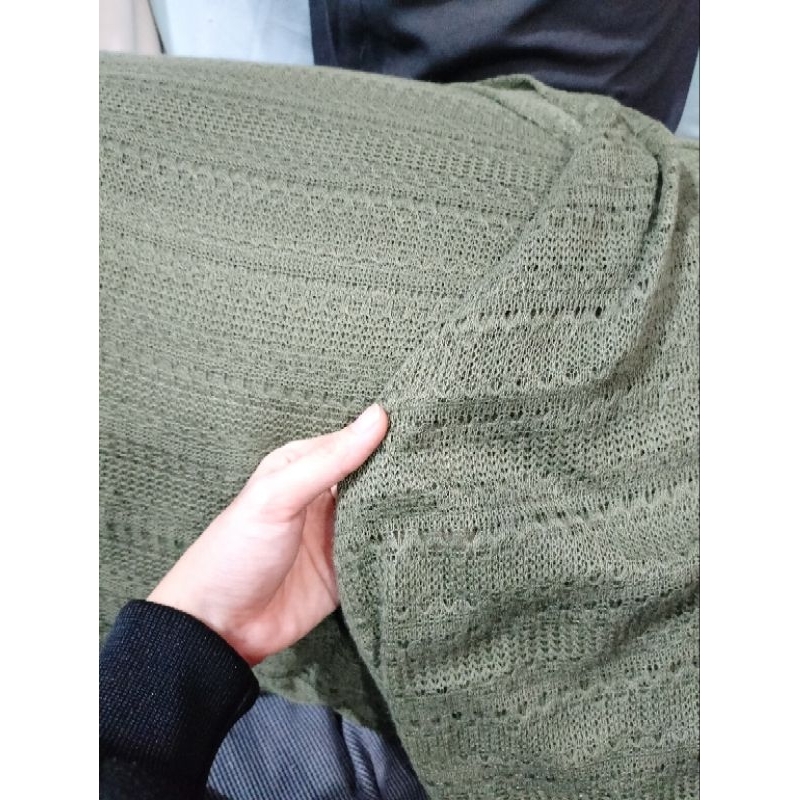 Vải thun len mềm mại, co giãn tạo cảm giác thoải mái khi mặc 25k/1m