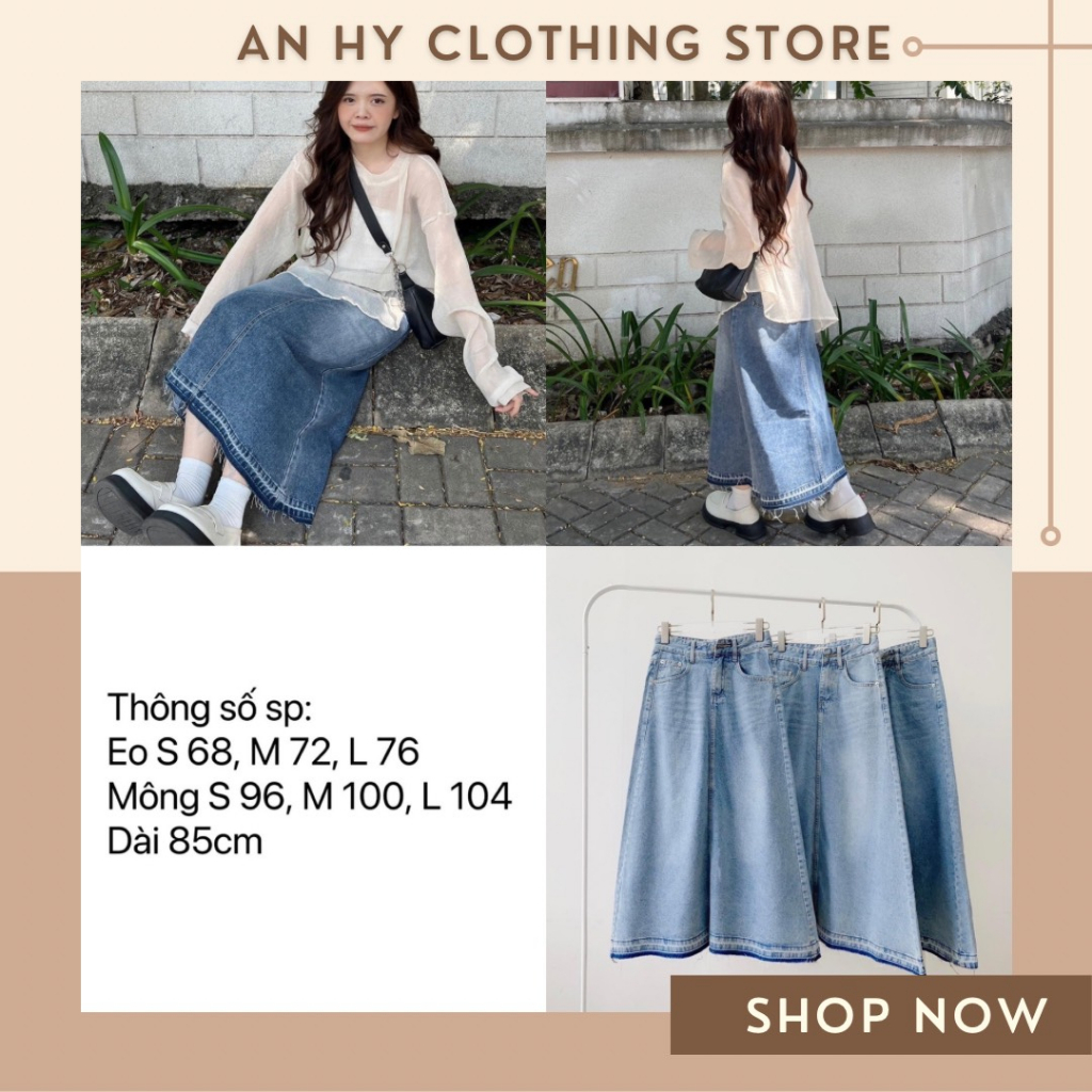 (có bán sỉ,ảnh thật,hoả tốc)🖤 CHÂN VÁY JEAN TUA RUA TRENDY🥑