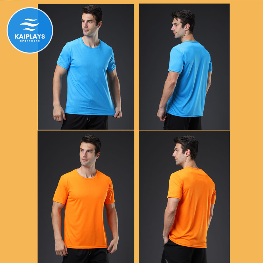 Áo thể thao nam chạy bộ, tập gym, Áo thun nam cổ tròn big size cao cấp chơi cầu lông, bóng chuyền KAIPLAYS KP028