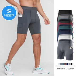 Quần tập gym nam ngắn, quần chạy bộ nam bó cơ tập yoga KAIPLAYS Quần đùi nam thể thao legging cao cấp co giãn KP043