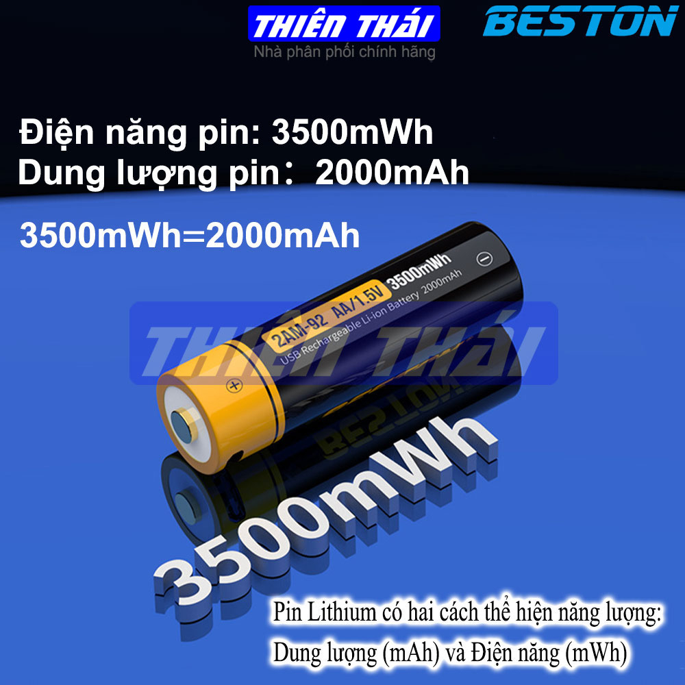 Pin sạc BESTON,pin sạc USB AA 2AM-92,2AM-75,AAA 3AM-28,pin sạc Li-ion AA,pin sạc 1.5V,AA 3500mWh,AA 2800mWh,AA 1000mWh