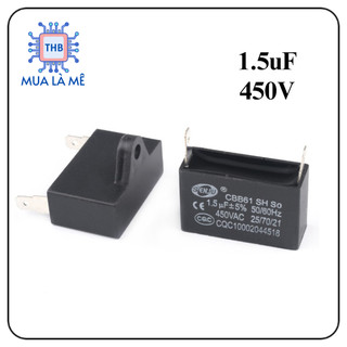 Tụ quạt 1.5uf 450vac cbb61 2 chân cắm jack