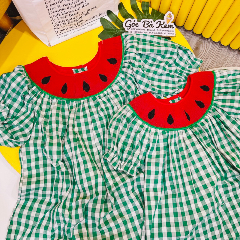 Đầm dưa hấu 🎀