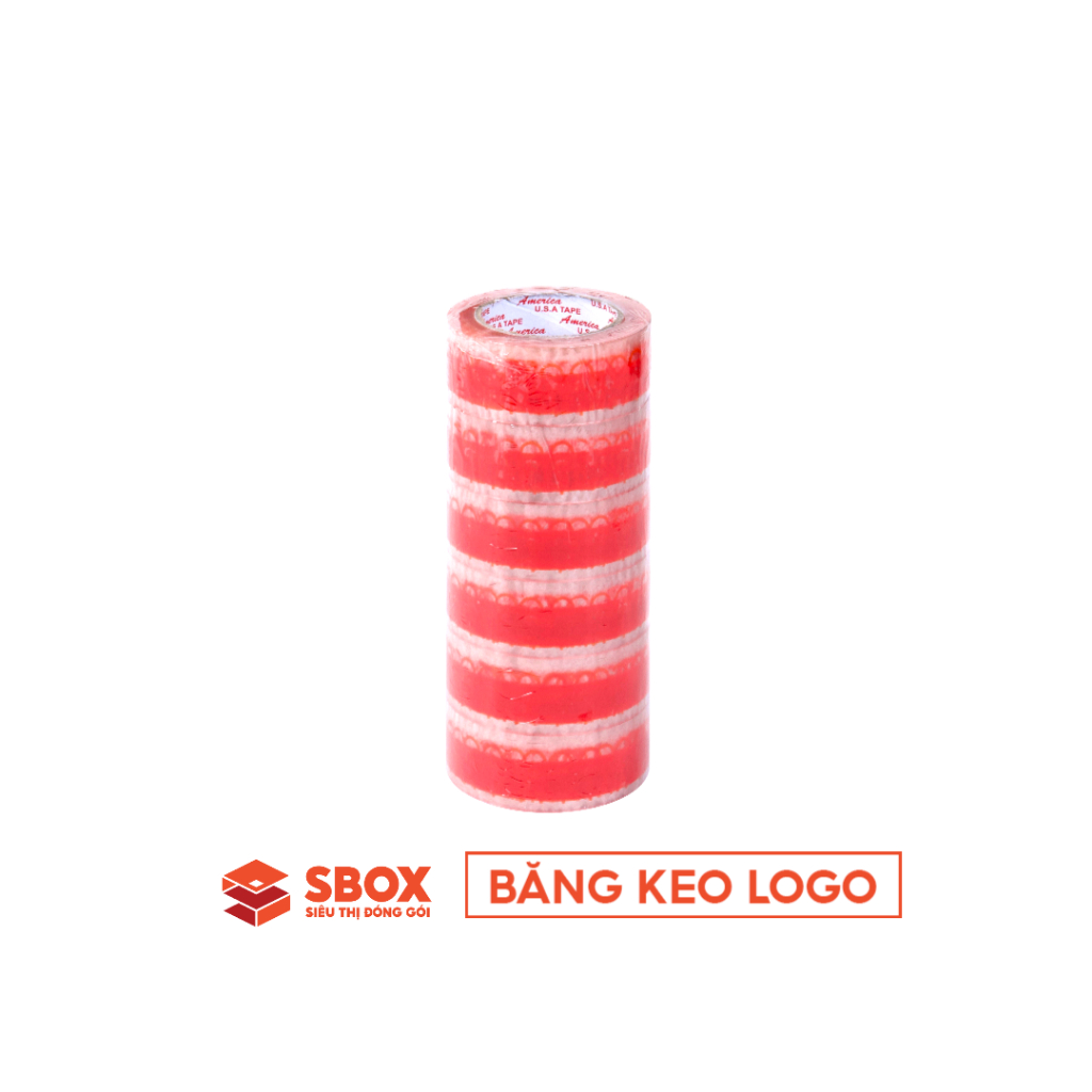 Combo 6 cuộn băng keo có logo đóng hàng 47mmx100m