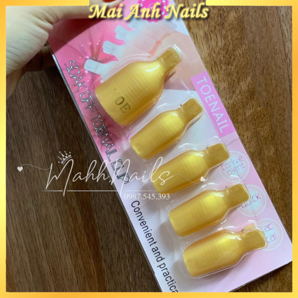 Kẹp ủ phá gel chân set 1 bàn MaiAnhNails