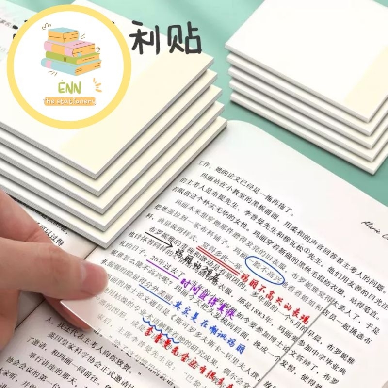 Giấy ghi chú trong suốt chống nước tự dán phong cách Hàn Quốc