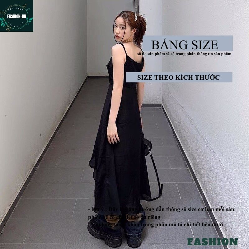 Áo hai dây nữ dáng dài xẻ giữa 2 màu đen trắng kiểu dáng trẻ trung cá tính năng động rose - FASHION A62