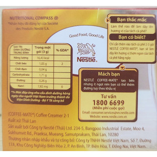 (hộp 45g) BỘT KEM PHA CÀ PHÊ, TRÀ NESTLE Coffee Mate