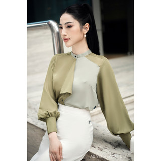 Áo sơ mi nữ RUZA tay dài sang trọng thời thượng thiết kế công sở AD 219