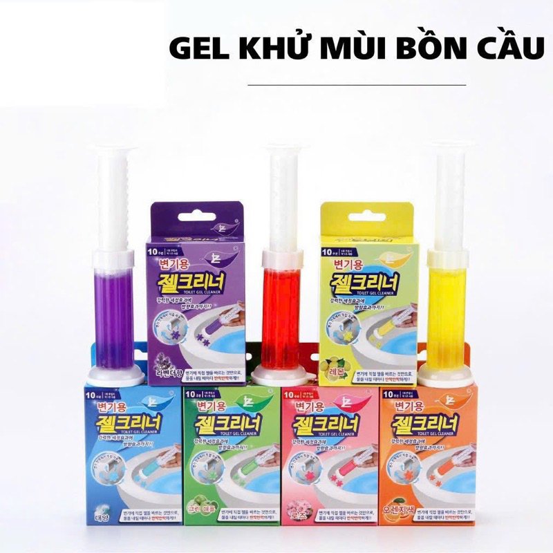 Gel thơm khử trùng bồn cầu gel khử mùi bồn cầu dạng thạch hình bông hoa với 6 mùi thơm cho nhà vệ sinh