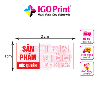 In tem bảo hành, tem vỡ, tem niêm phong thiết kế theo yêu cầu A4
