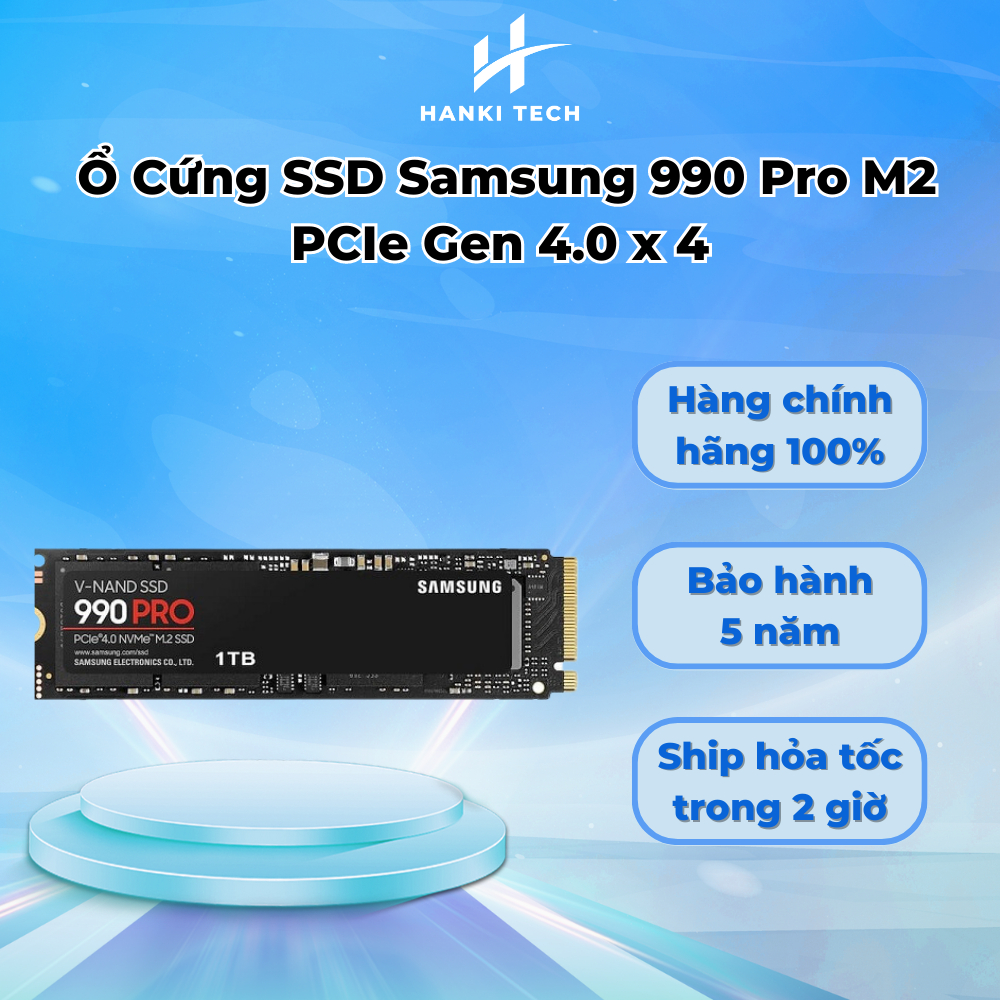 Ổ Cứng SSD Samsung 990 Pro M2 PCIe Gen 4.0 x 4