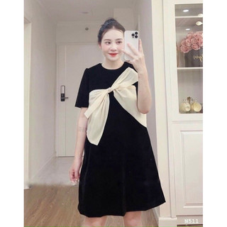 Váy bầu cộc tay nơ b036