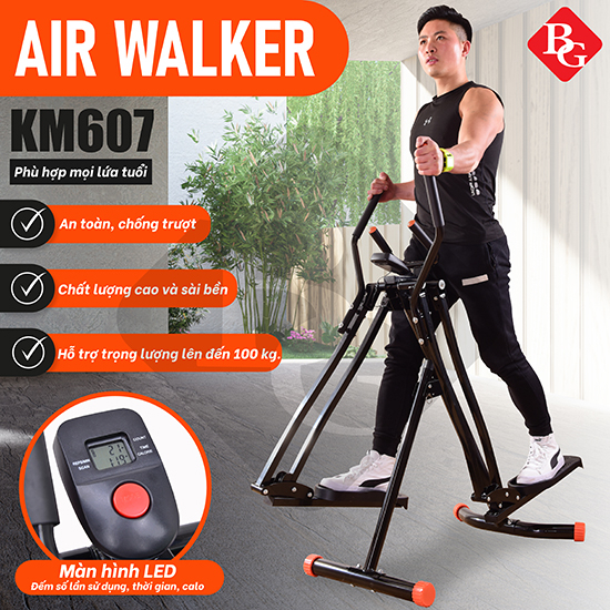 BG Máy chạy bộ trên không KM607-Máy tập thể dục, thiết bị tập gym