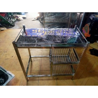kệ bếp gas đôi inox 100% 45x80
